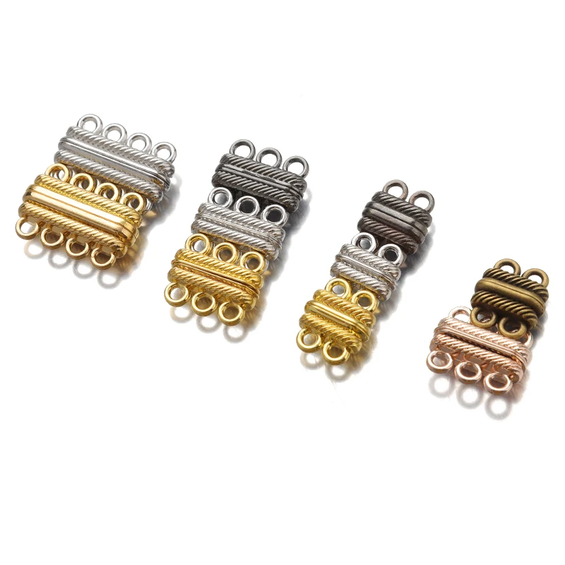 2/4Pcs Magnetic Necklace Clasps and Closures Gold and Silver Plated  Bracelet Connectors for Necklaces Chain Jewelry Making Suppl - AliExpress