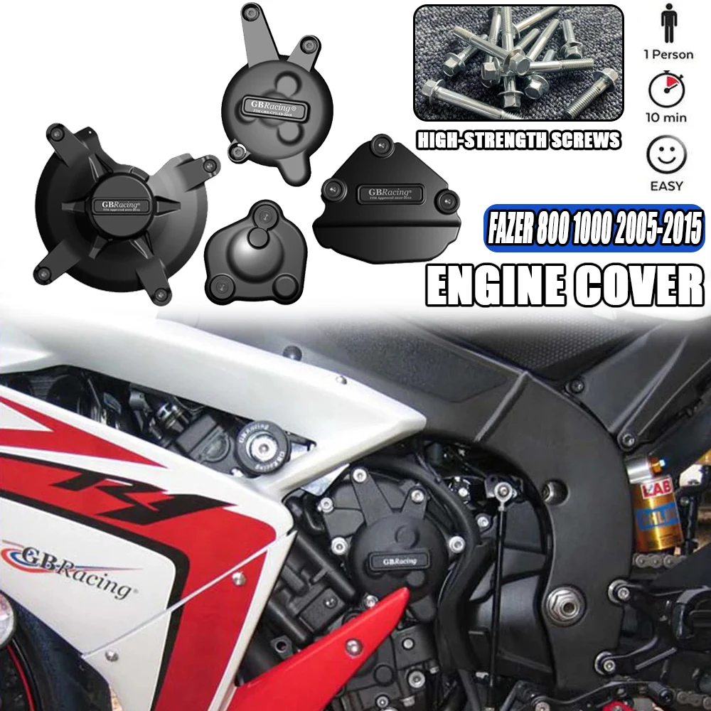 Coperchio Protettivo Motore Moto Per Yamaha Fazer 800 Fz8 2010-2015 Fazer 1000 Fz1 2006-2015