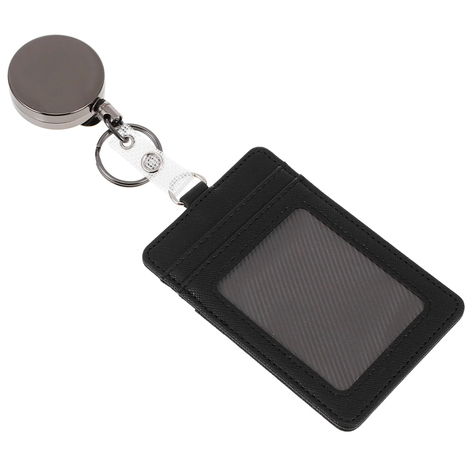 

Card Sleeves Work Permit Cover Cards Protector Portable Holder Telescopic Name Id Badge with Clip Office Waterproof Business
