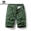 Men Summer Solid Color Outdoor Leisure Cargo Comfortable Shorts Men Elastic Waist Loose Straight High-Quality Design Shorts Male 4