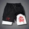 2024 New Hot Selling Shorts Men's Fun Printed Gym Fitness Shorts Summer Double-layer Quick-drying Jogging Sportswear M-3xl 6