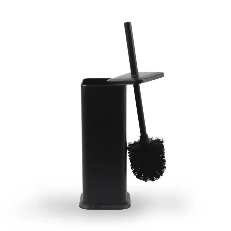 Toilet Brush and Holder Set, Wall/Foot Mounted Toilet Brush