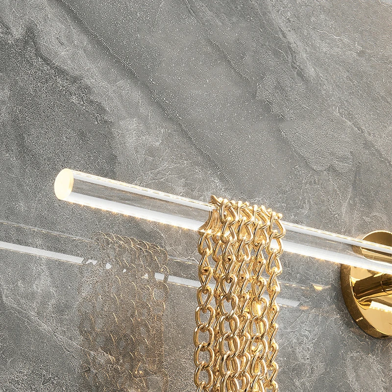 Gold Silver Bath Towel Bar Roll Tissue Paper Holder Rack For Bathroom Storage Shelf Hanger Toilet Toiletries Kitchen Accessories