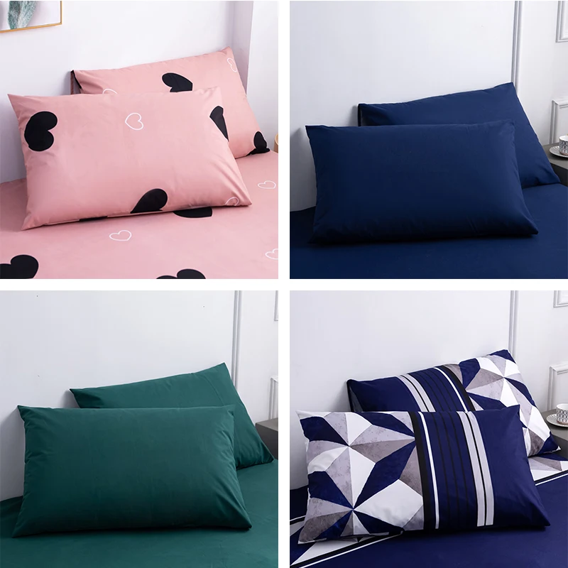 1Piece Waterproof Fabric Pillowcase Moisture And Sweat Proof Pillow Cover 48x74cm For Bedroom Home Hotel 6