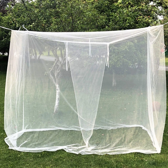 220*200*200cm Camping Net White Mesh Portable Square Foldable