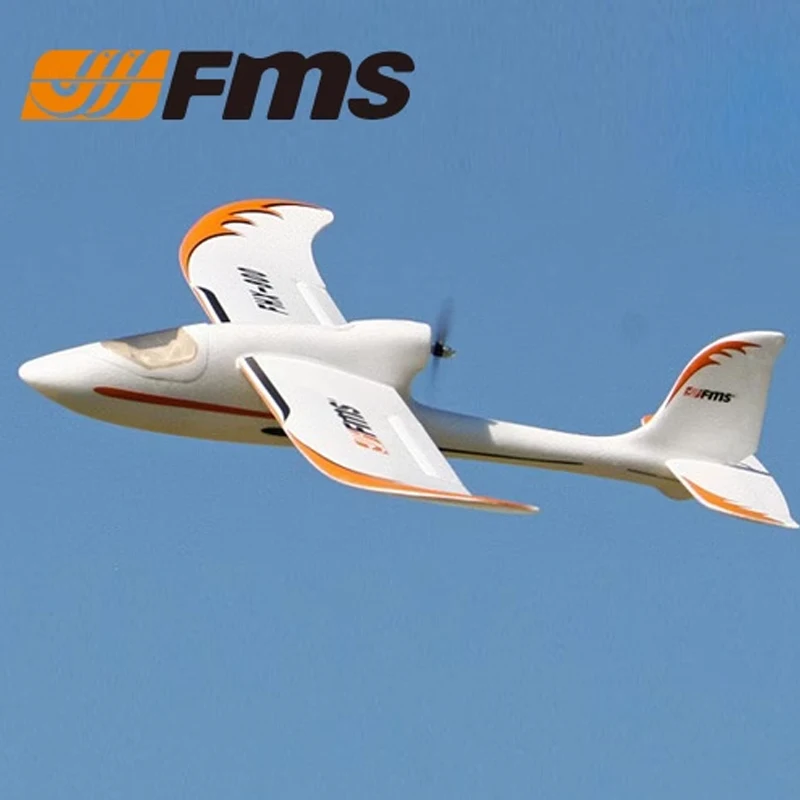 Модель самолета с дистанционным управлением, Электрический радиоуправляемый 4-Канальный Самолет, планер Fms 800 мм (31,5 дюйма), разветвитель крыльев, легкая связь для начинающих