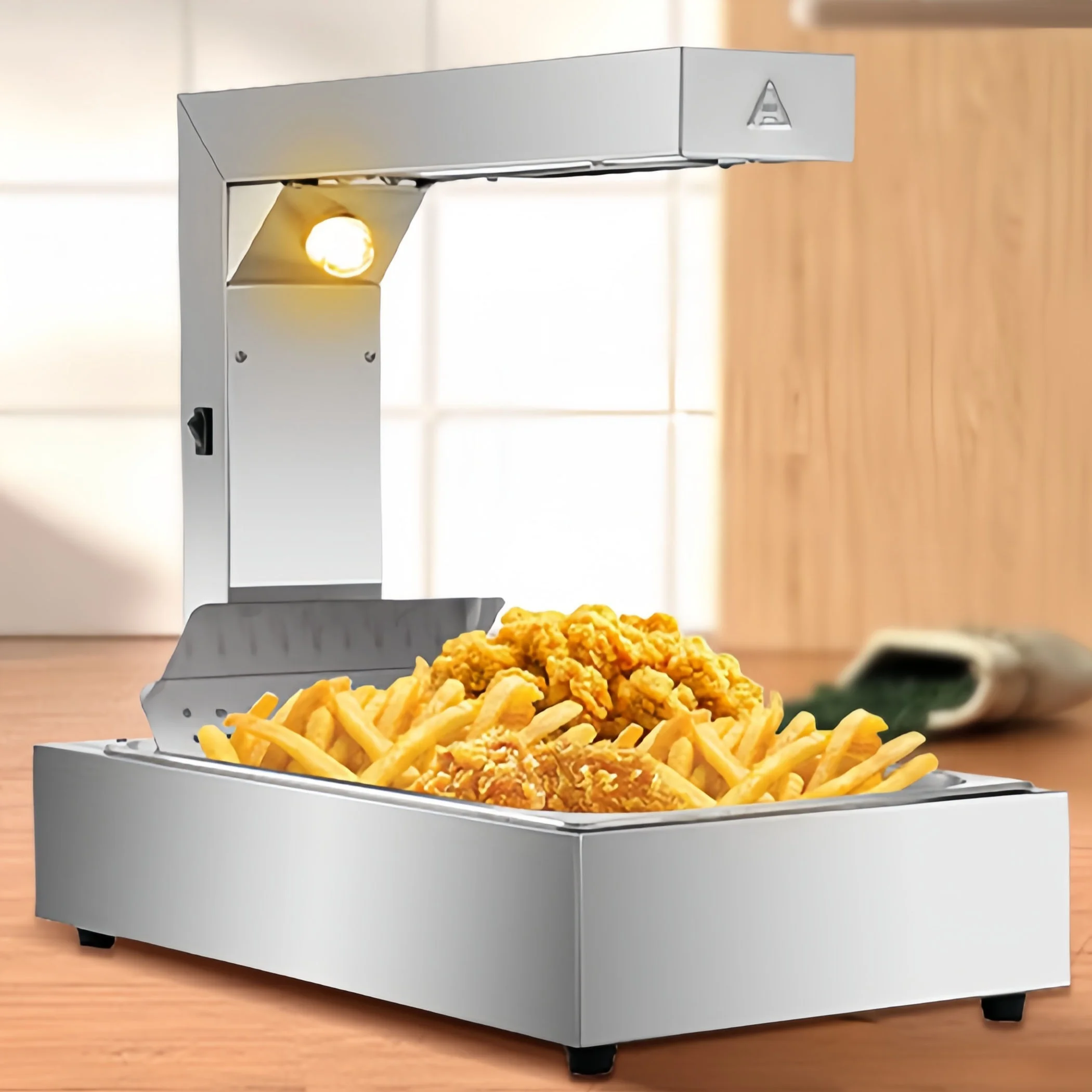 French Fries Warming Machine Electric Heating Potato Frying Workstation Chips Warming Platform 1