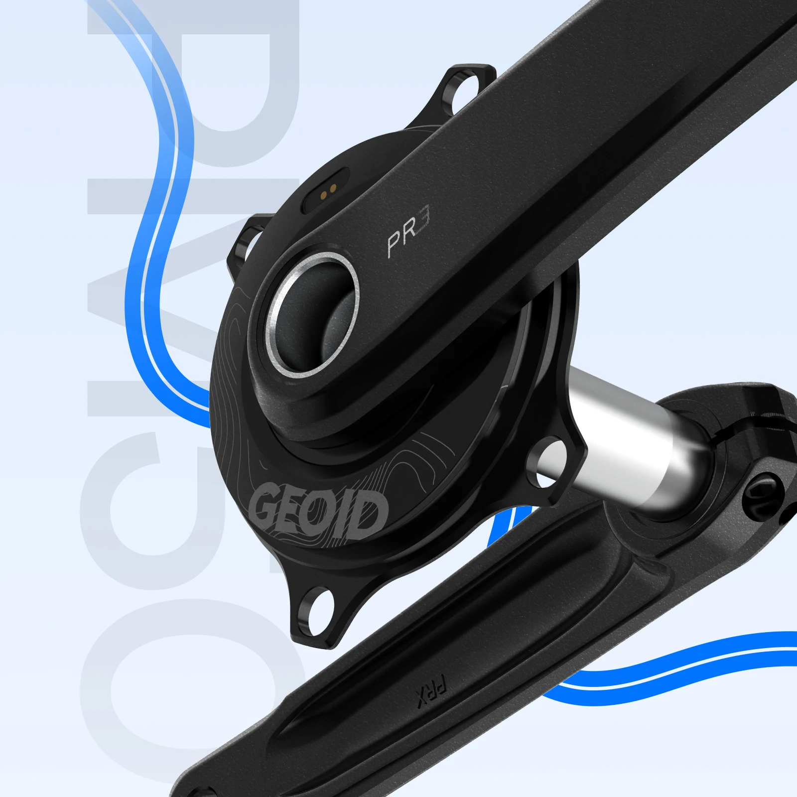 GEOID PM500 Base Bike Power Meter 4 Bolt 110BCD 24mm Dual-Side
