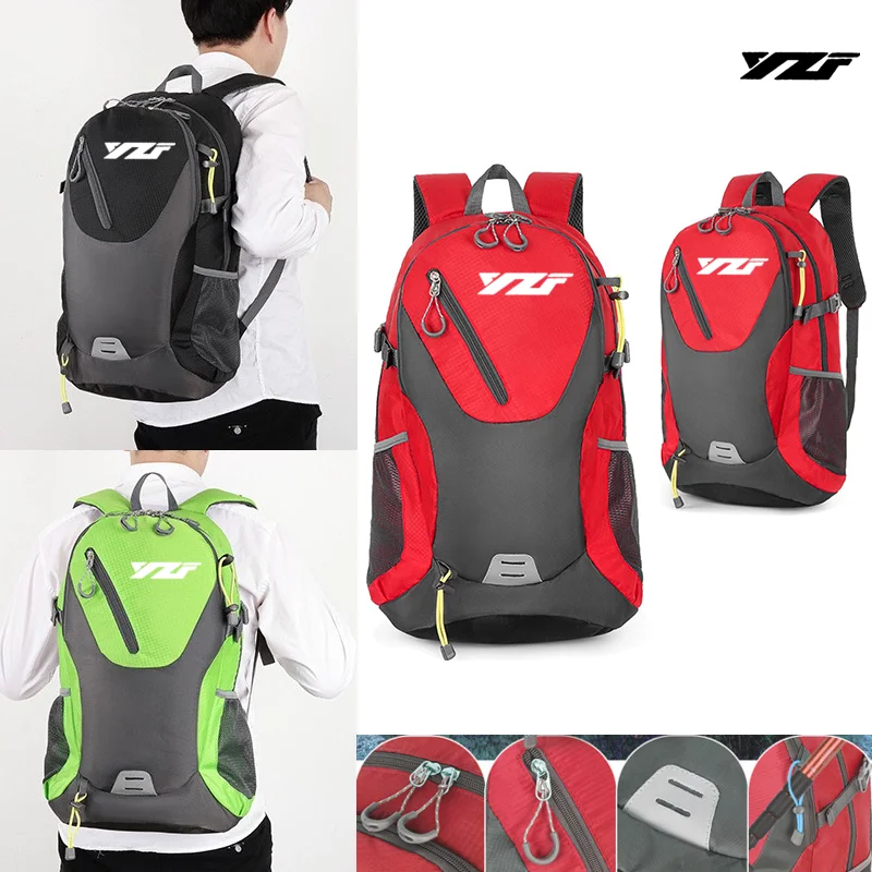 

Вместительный водонепроницаемый рюкзак для Yamaha YZF R3 R25 R6 R1 2013-2019 40L для мужчин и женщин, идеальный рюкзак для пеших прогулок, велоспорта, путешествий, ноутбуков