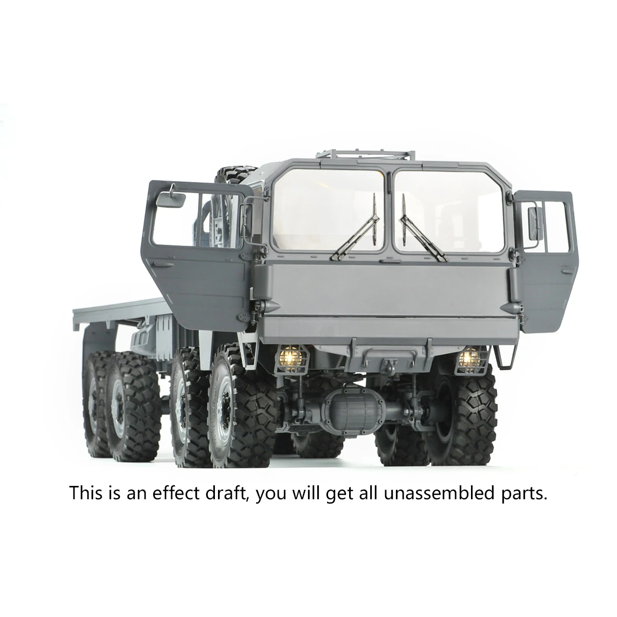 CROSSRC 1/12 RC MC8C 8*8 Off Road Car Military Truck Metal Hub KIT Motor Light and Sound Outdoors Toys Gift Model TH11098 3