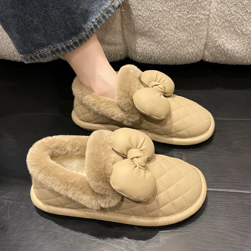 

Женские ботинки с круглым носком, сапоги до середины икры, Женская австралийская зимняя обувь, мягкая резиновая женская обувь средней длины 2023, снегоступы из искусственной кожи