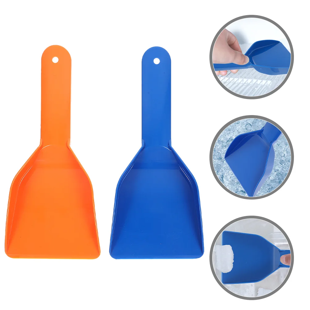 2pcs Snow Blower Cleaning Freezer Defrost De-for Driveway Scraper Car Emergency Beach Refrigerators