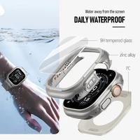 Alliage de zinc de luxe pour Apple Watch Ultra 3 2 49 mm boîtier pare-chocs de protection robuste avec protecteur d'écran iWatch Ultra2 49 mm 5