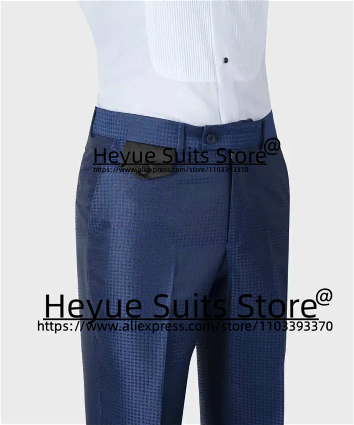 Business Navy Blue Luxuly Men Suits Slim Fit Black Shawl Lapel Groom Tuxedos 2 Pieces Sets High Qublity Male Blazers Ropa Hombre