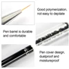 1PCS Nails Brushes Double Head Crystal Handle Design Liner Drawing Manicure Brush Acrylic Painting Pen Gel Nail Polish Equipment 2