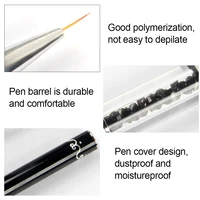 1PCS Nails Brushes Double Head Crystal Handle Design Liner Drawing Manicure Brush Acrylic Painting Pen Gel Nail Polish Equipment 2