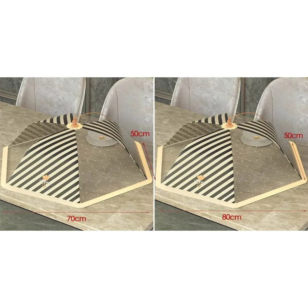 Serving Cover Foldable Collapsible Metal Frame Anti Fly Mosquito Table Food Cover Meal Table Mesh Food Mesh Screen