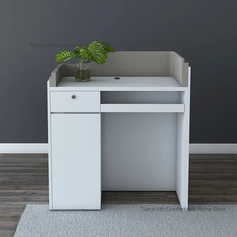 Cream Style Cashier Reception Desks Business Modern Front Desk Reception Desks Checkout Counter Office Furniture Recepci&oacute;n LLRD