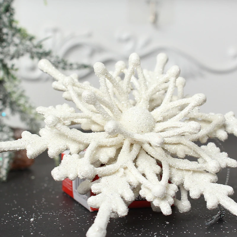 Christmas White Snowflake Decor For home Hanging Pendants New Year 2022  Gifts Xmas Tree Ornaments Window Stickers Decoration - Price history &  Review, AliExpress Seller - joy-enlife JOYENLIFE Store