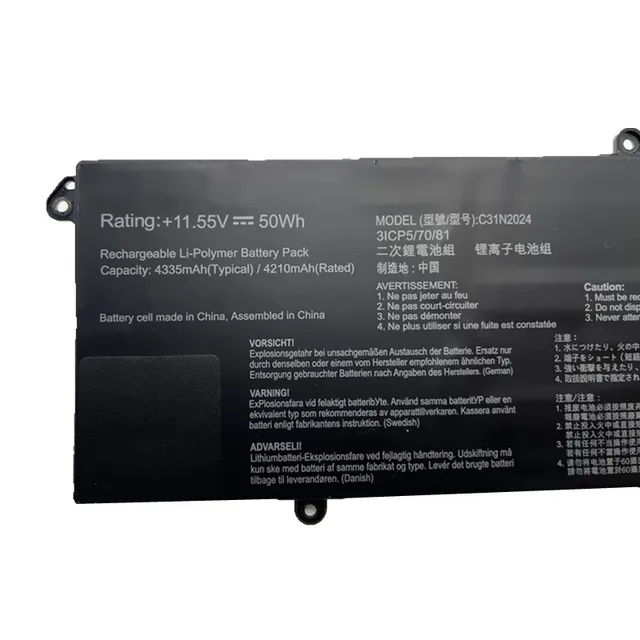 C31N2024 Laptop Battery For ASUS VivoBook Pro 14 OLED 14 M3401QC 