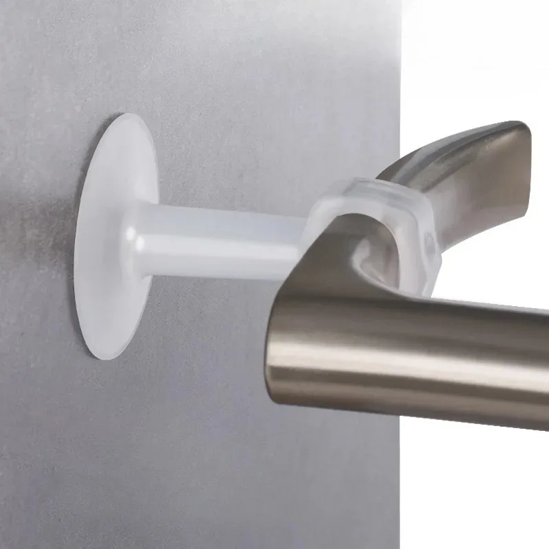 Door Stopper Silicone Door Stopper Door Stopper Bumpers Silicone Rubber Bumpers Transparent Door Stop with Suction Cup New Rubber Anti-Collision Doors Handle er Ring Wall Protection Pad Doorknob Mute Tool