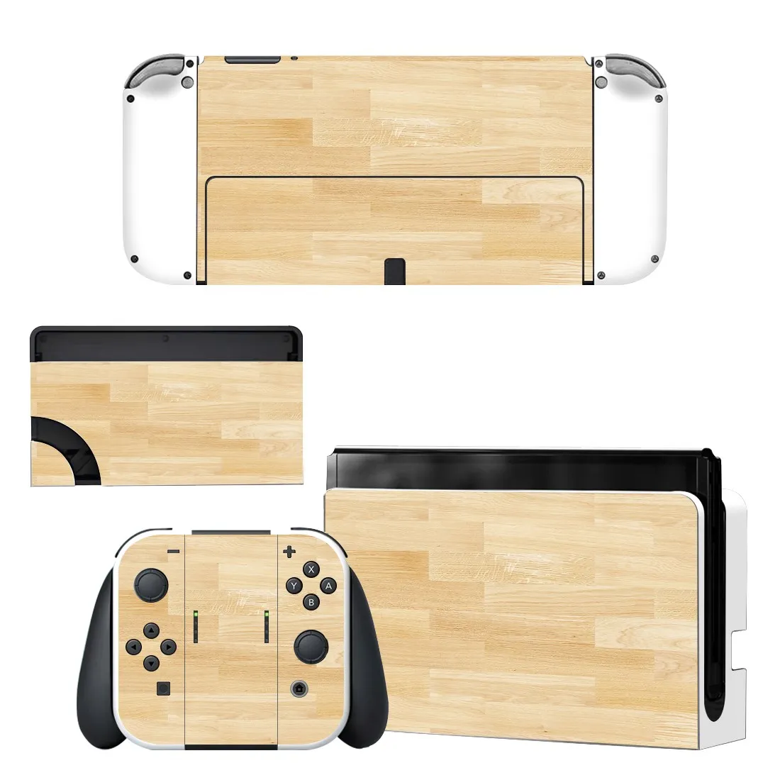 Full Body Protective Cover Skin Art Decals Compatible Nintendo Switch Oled Game Console Controller Decor 1set Starry Sticker 