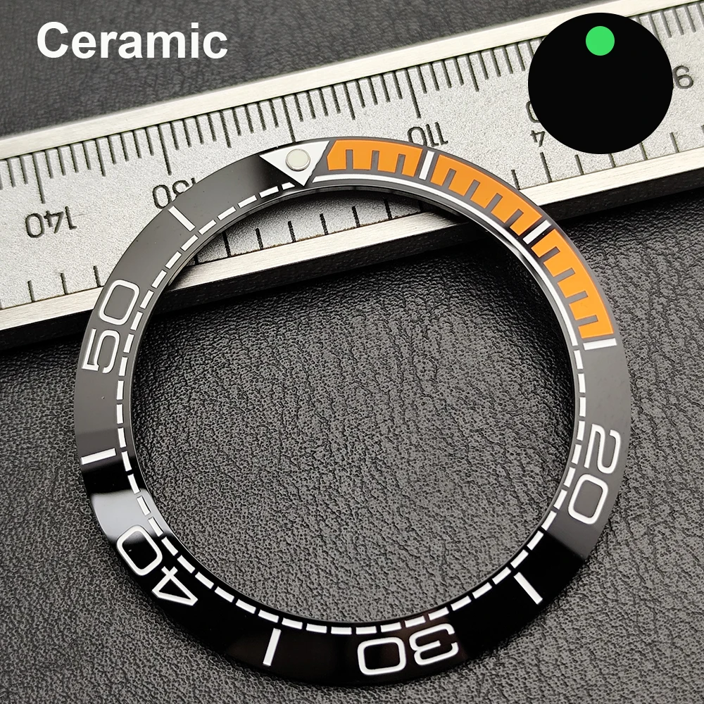 Enhanced Sloped Ceramic Aluminum Watch Bezel Ring Replacement