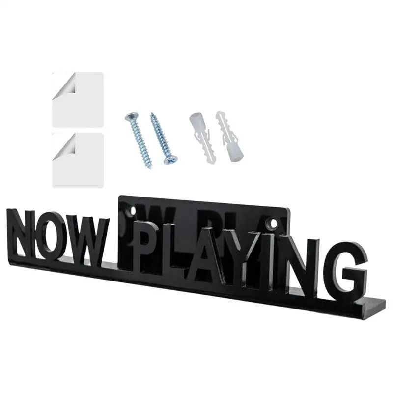 Record Shelf Wall Mount Now Playing Acrylic DVDs Record Display Stand Vinyl Record Shelf For Albums Home Accessories