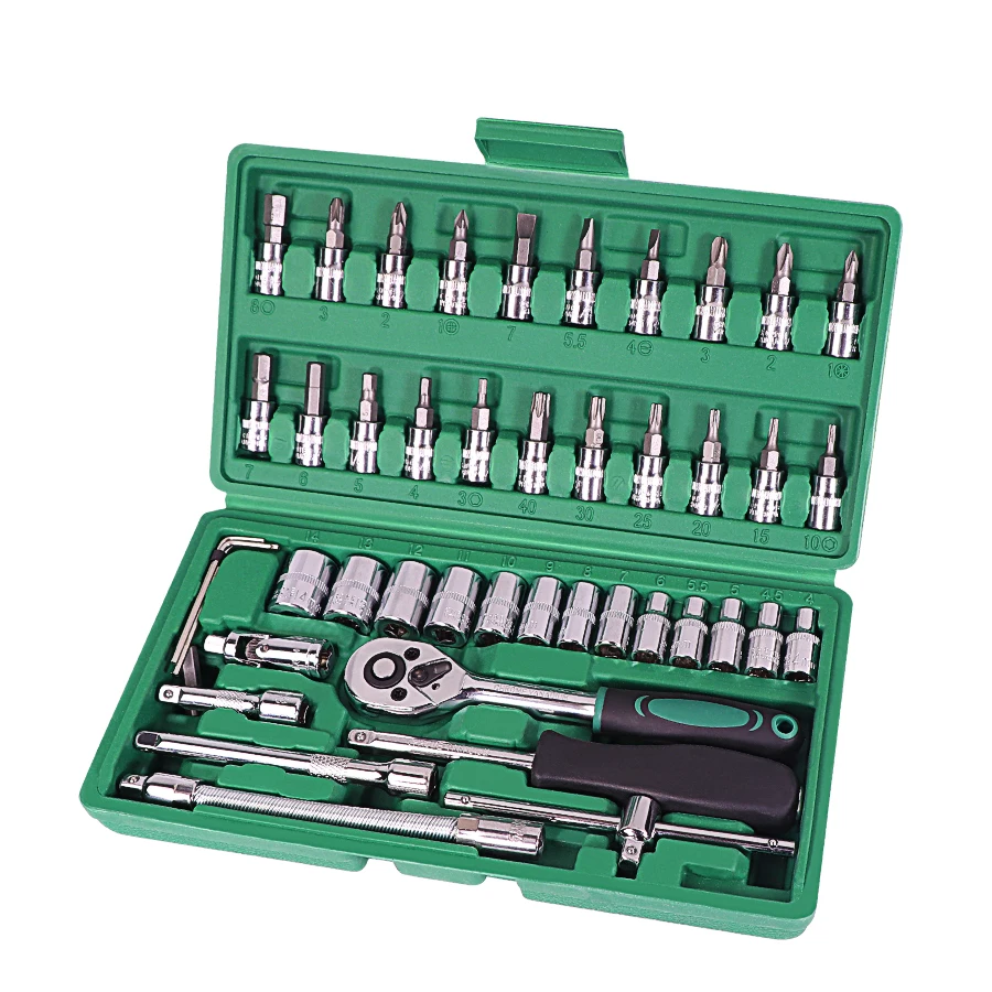 Auto Reparatie Tool Set 46Pcs 1/4 Inch Socket Set Auto Reparatie Tool