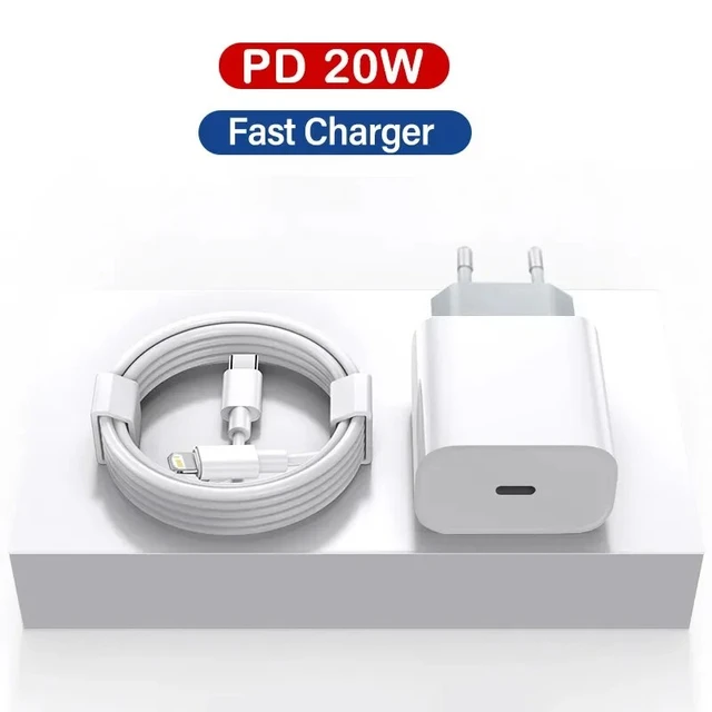 Cargador Usb Tipo C iPhone 11 12 13 Carga Rapida 20w Origina