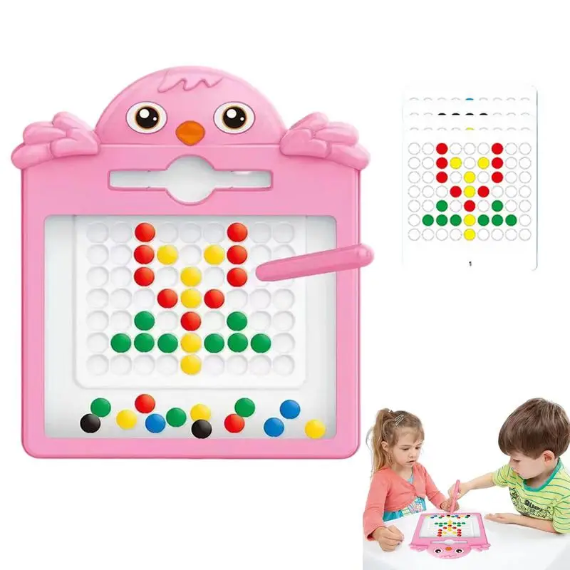 

Магнитная доска для рисования для детей, доска для рисования с двумя магнитными ручками, милая утка, Монтессори, обучающая Дошкольная игрушка