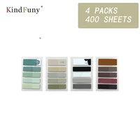 KindFuny 400 Sheets Index Memo Pad Sticky Notes Paper Sticker Notepad Bookmark School Supplies Kawaii Stationery 1