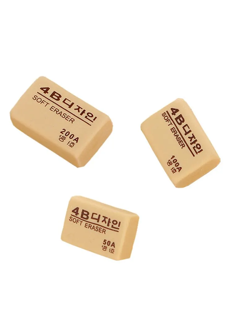 Pencil Eraser Eraser Pen Retractable Eraser Kneadable Eraser Eraser Refillable Pen Biscuit Eraser Plasticine Eraser 4B Rubber Children's Art Special Image Leather Wiped Clean Without Leaving Any Marks Beginners Painting 6pcs