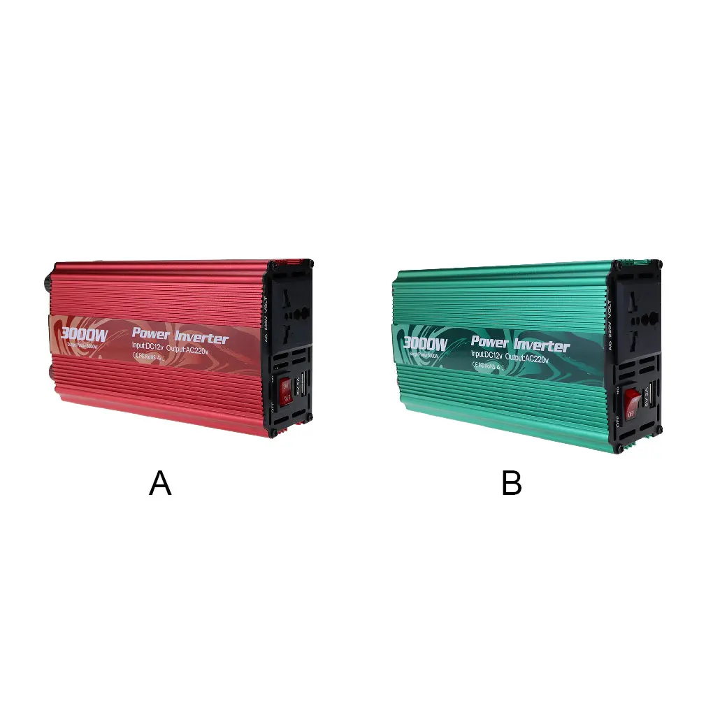 

Vehicle Inverter DC 12V to AC 220V Sine Wave Outside Converter Red