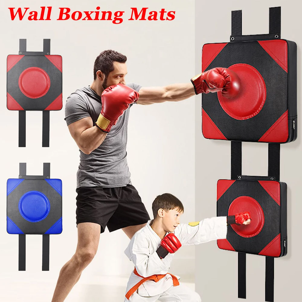 【original】 Boxing Punch Target PU Boxing Mats Adjustable Height Boxing Training Sandbag Wall Punching Pad for Martial Arts Karate
