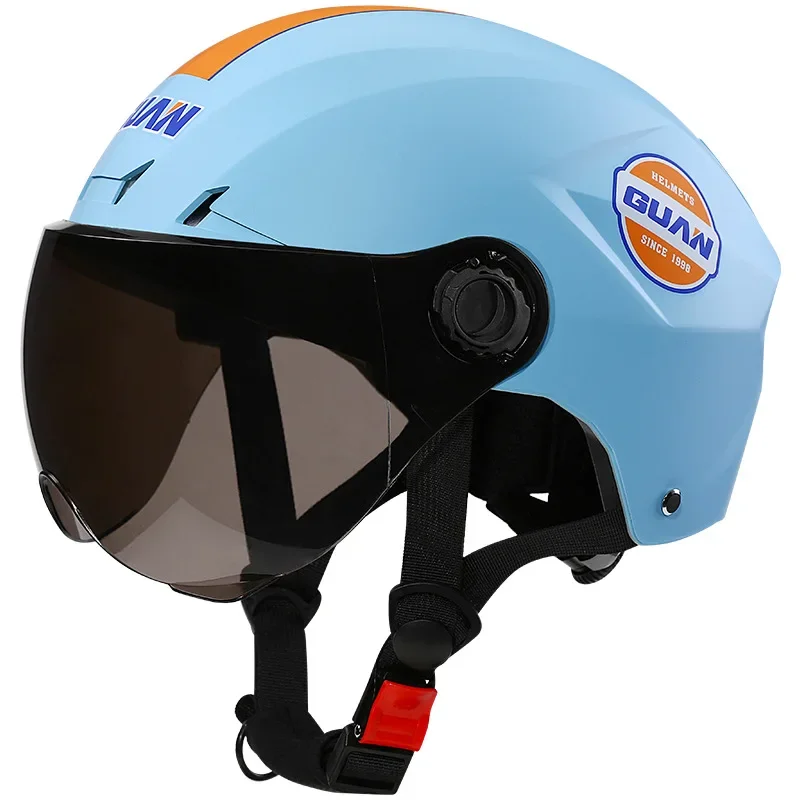 thumbnail image 1 of Casco de bicicleta eléctrica universal con protección solar de tres clics para hombres y mujeres, casco de motocicleta ligero de alto valor estético, 1 of 5