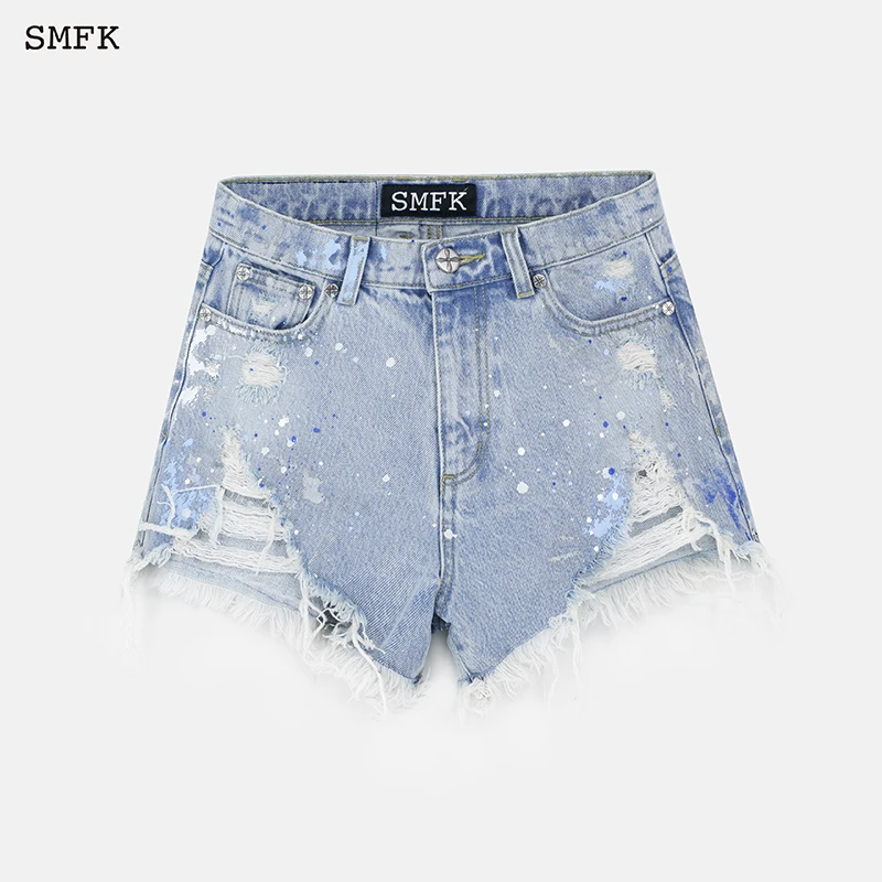 SMFK グレー デニムショートパンツ BOTTOMS – tagged 