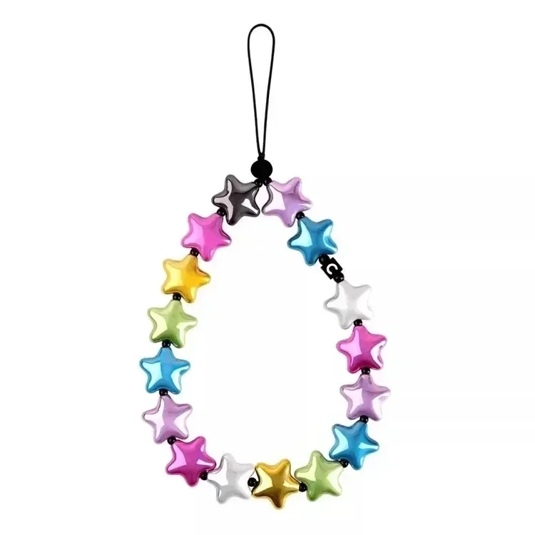 

C Universal Star Bead Chain Short Chain Long Chain Mobile Phone Straps for IPhone Lanyard Bracelet for Samsung Galaxy