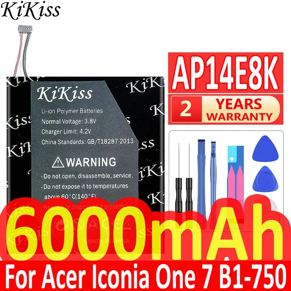 

Перезаряжаемый литий-полимерный аккумулятор AP14E8K для Acer Iconia One 7 B1-6000, 750 мАч