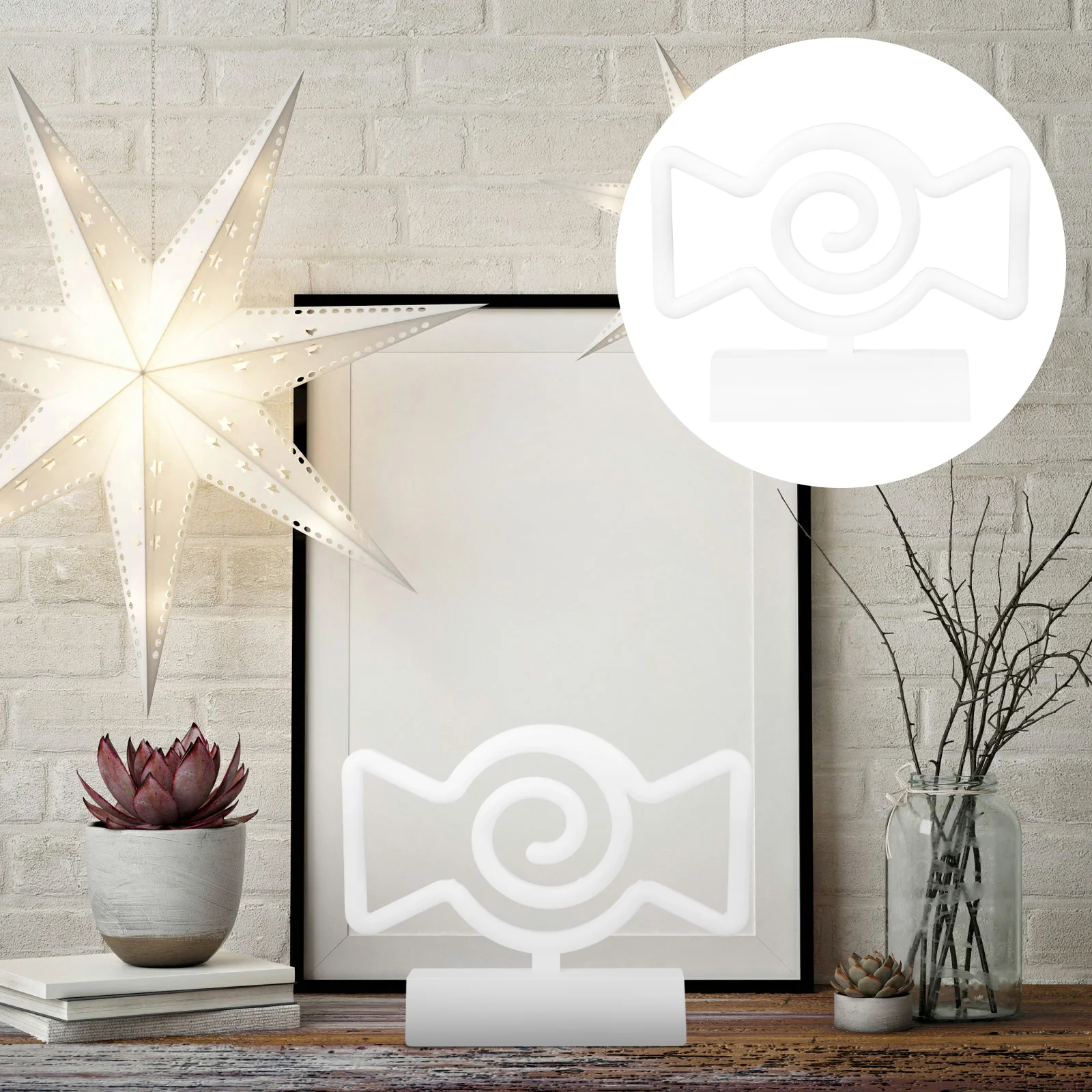 

Рождественские неоновые вывески, Настенный декор в виде ведьмы и конфет, неоновые светильники с питанием от света, настольная лампа, ночник для спальни, детского дня рождения