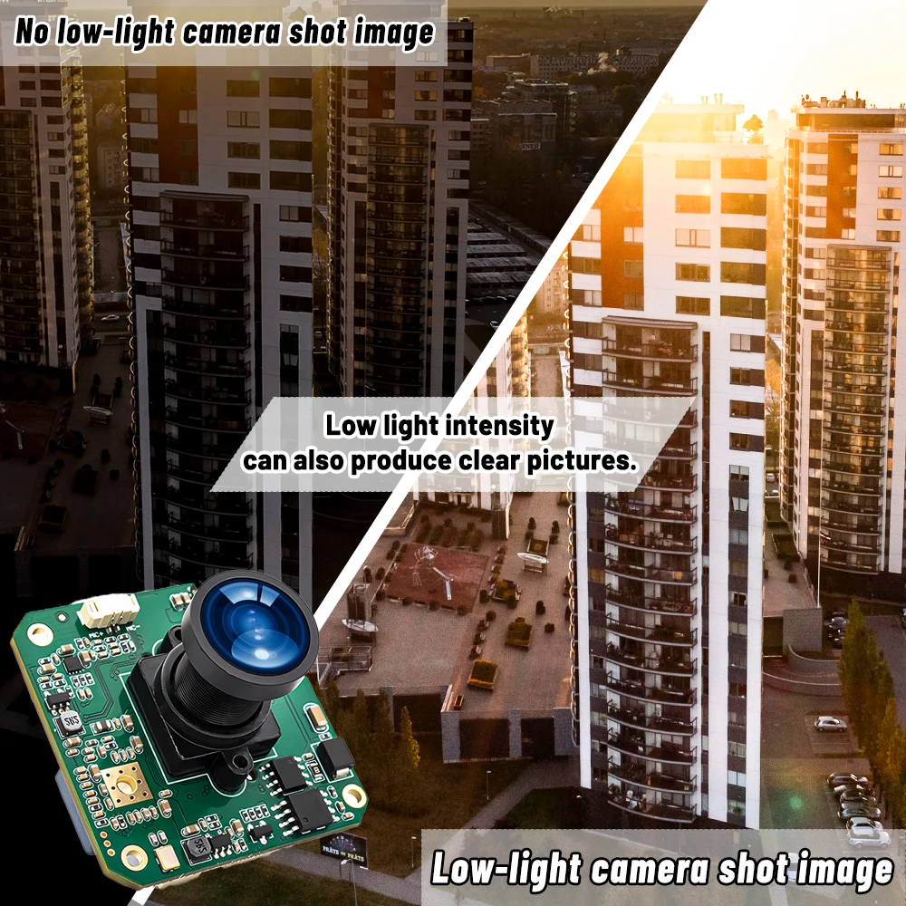 1080P 60FPS IP Camera Module 1/2.8" IMX307 CMOS With No Distortion Lens Support