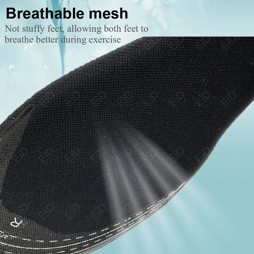 EiD Memory Foam Sport-Einlegesohlen, superweich, hohe Elastizität, Schuhpolster, Anti-Schmerz-Deodorant-Kissen, Fußgewölbeunterstützung, Laufsohle, Unisex – Detail 6