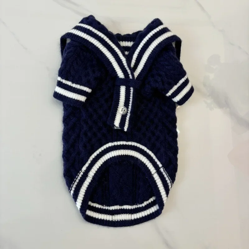 thumbnail image 1 of Suéter estilo universitario lindo para mascotas de otoño e invierno, abrigo de oso rubí nevado para gatos y perros, ropa para cachorros, ropa para perros pequeños, 1 of 5