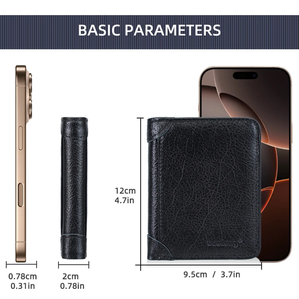 1Pcs Men's Retro Short Wallet, Multi-Card Slot Wallet, Driver's License Card Holder, Large Capacity Storage Card Holder