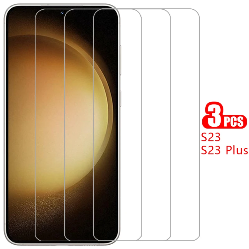 Custodia Per Telefono Per Samsung Galaxy S23 Plus 5G Vetro Temperato Samsungs23 Galaxys23 S 23 23 S S23Plus Pro Cover Posteriore 360 Galxy S23Case