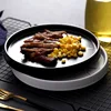 European Marble Ceramic Plate Round Western Steak Plate Home Cooking Dishes Hotel Restaurant Tableware Sundries Storage Tray New 2