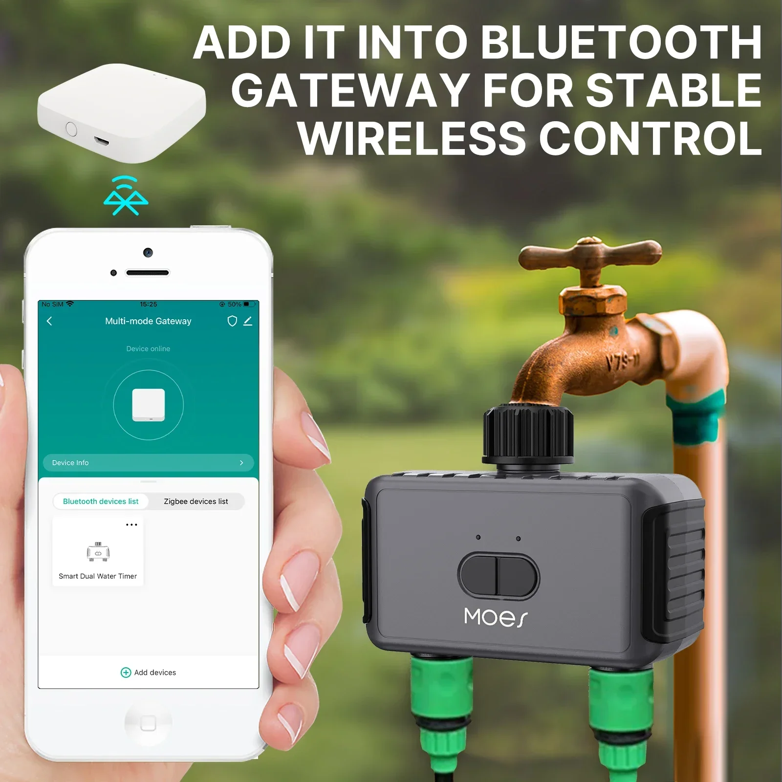 Рисунок 4 - Умный 2-ходовой клапан для воды MOES с Bluetooth