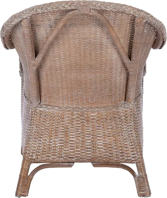 Coastal Grey Rattan Accent Chair 5