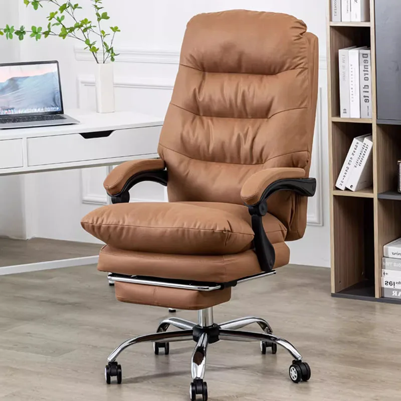 

Armrest Study Office Chair Footrest Computer Swivel Luxury Design Office Chair Reception Sillones Individual Modern Furniture