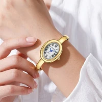 Montre à quartz élégante pour femme avec cadran ovale Roma, bracelet à la mode, montre-bracelet pour femme, Reloj Mujer, horloge pour fille, cadeau (sans boîte) 3